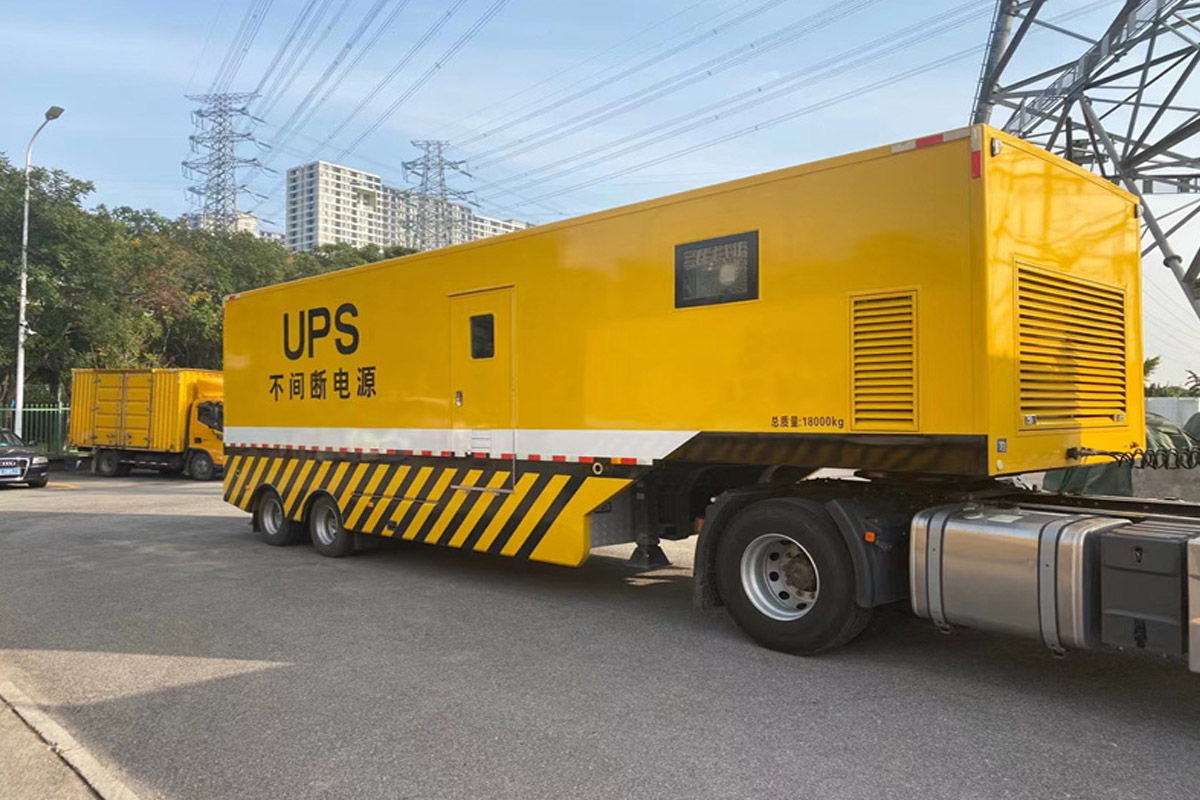 黄石港发电机租赁施工现场